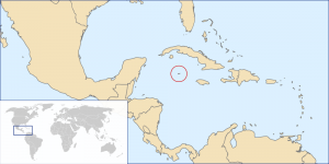 Cayman Islands on the map