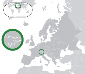 Liechtenstein on the map