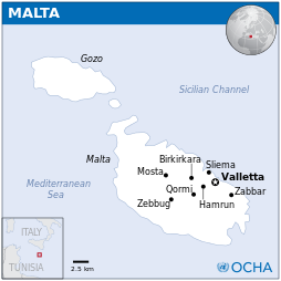 Location of Malta
