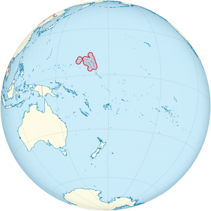 Location of Marshall Islands